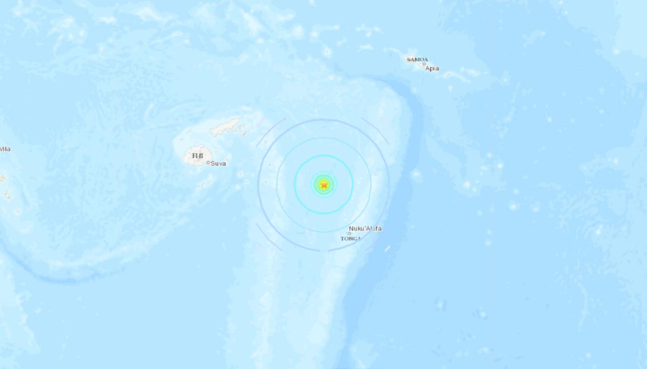 Magnitude 6.2 earthquake strikes off coast of Tonga