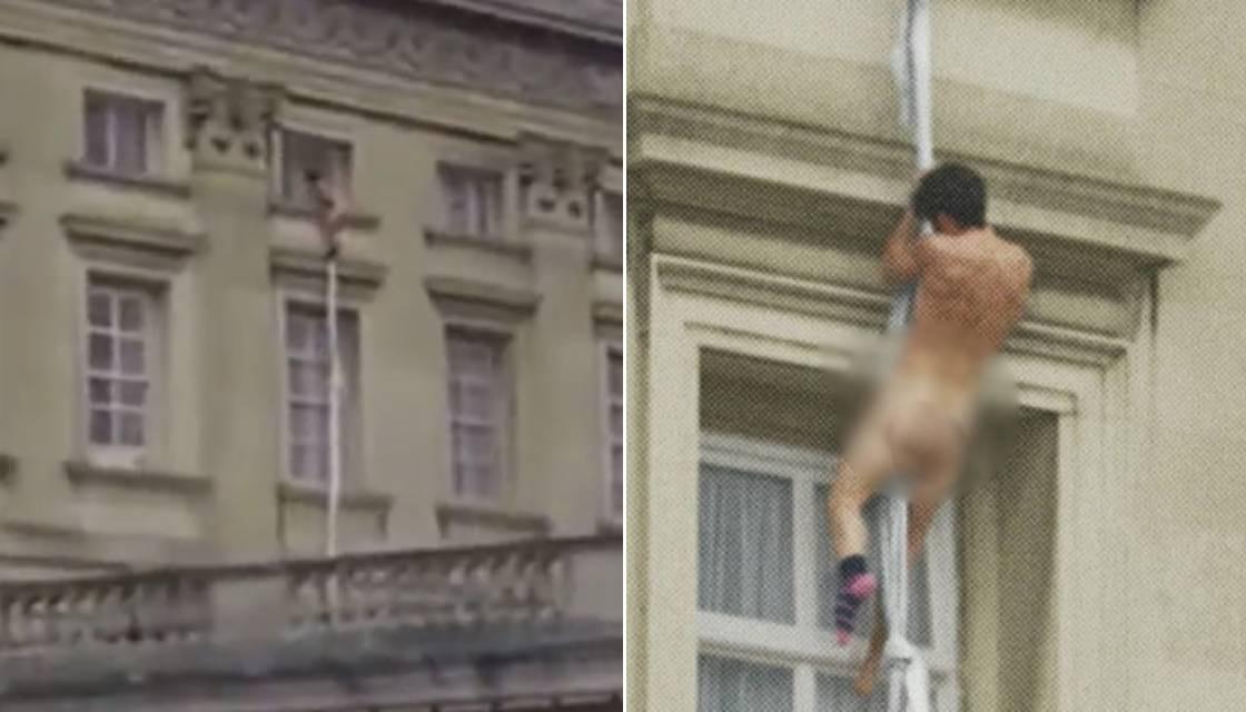 Does This Video Show a Naked Child Escaping Buckingham Palace