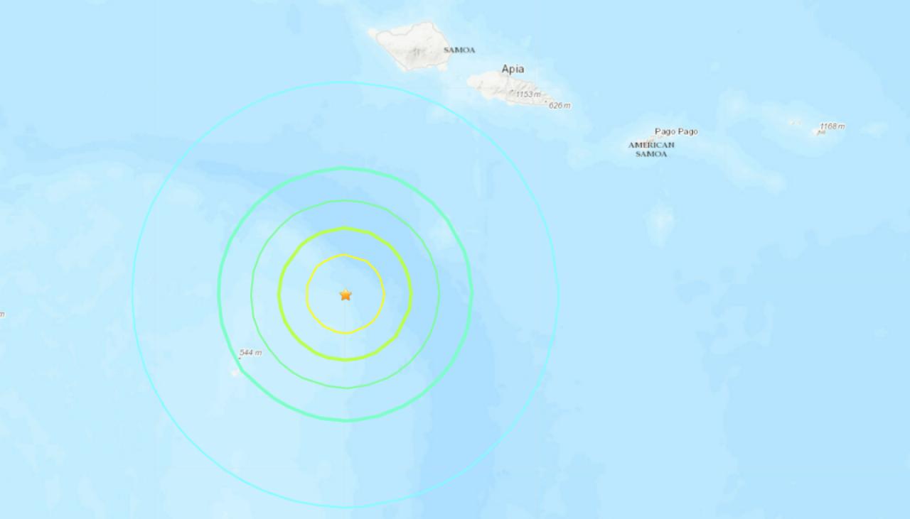 67 Magnitude Earthquake Off Samoa Newshub 5693