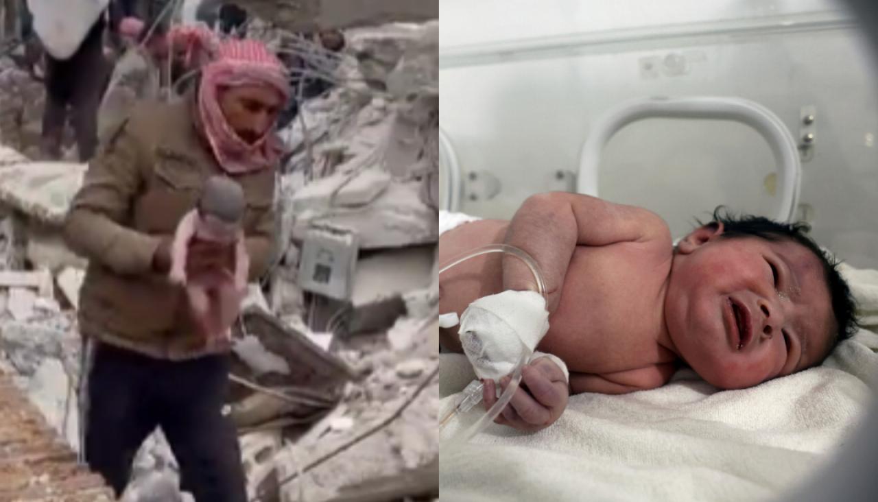 Baby born in rubble of Syria earthquake is named Aya and has new guardian, Turkey-Syria earthquake 2023